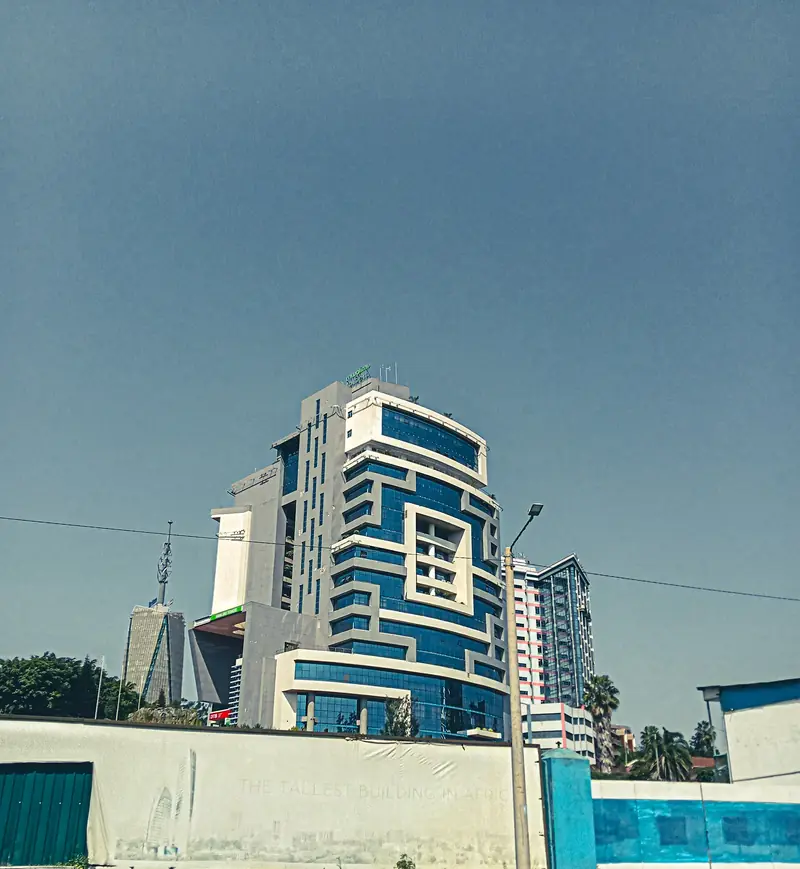 Wieżowce w dzielnicy Upper Hill w Nairobi